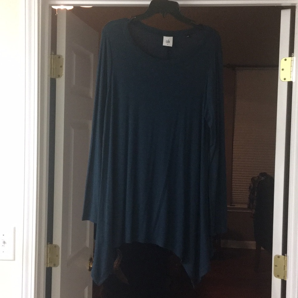 Draped long sleeve CAbi top
